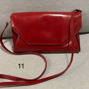Hobo International red leather cross body bag NWOT